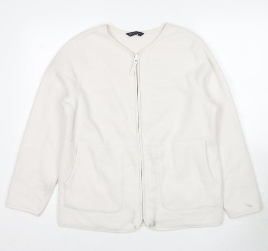 Womens UK Size M Marks and Spencer White Jacket