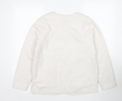 Womens UK Size M Marks and Spencer White Jacket