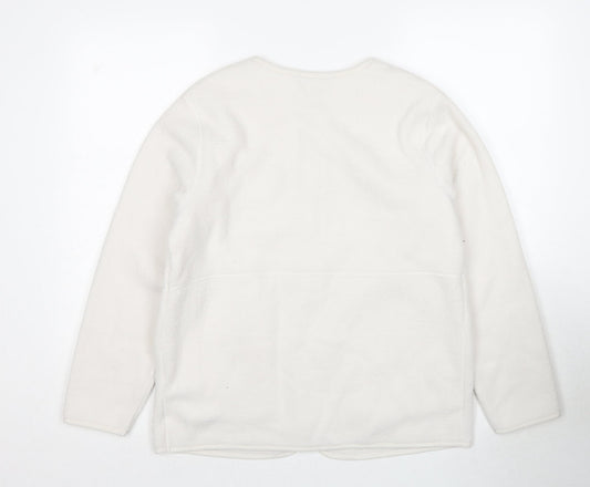 Womens UK Size M Marks and Spencer White Jacket
