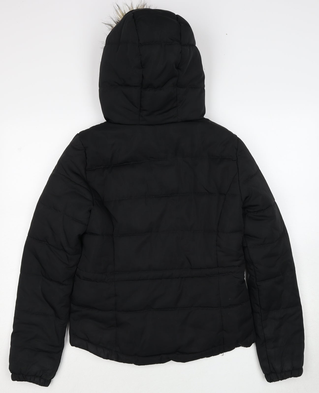 Womens UK Size 8 H&M Black Puffer Jacket