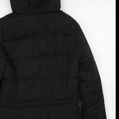 Womens UK Size 8 H&M Black Puffer Jacket