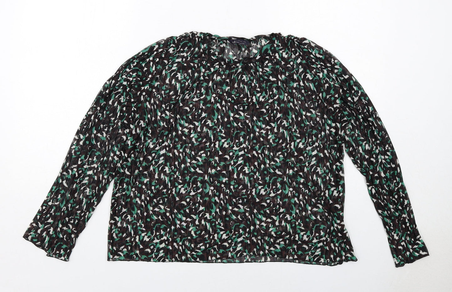 Womens UK Size 14 Marks and Spencer Black Basic Blouse