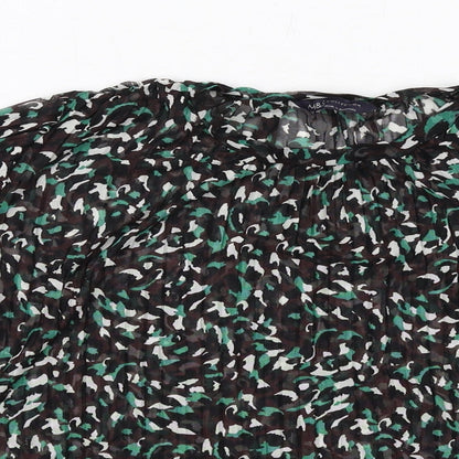 Womens UK Size 14 Marks and Spencer Black Basic Blouse