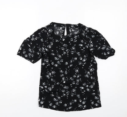Womens UK Size 6 NEXT Black Basic Blouse