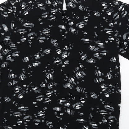 Womens UK Size 6 NEXT Black Basic Blouse