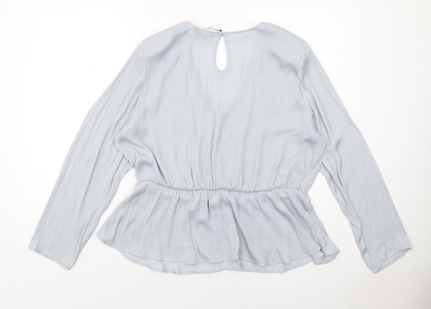 Womens UK Size 20 Marks and Spencer Grey Basic Blouse