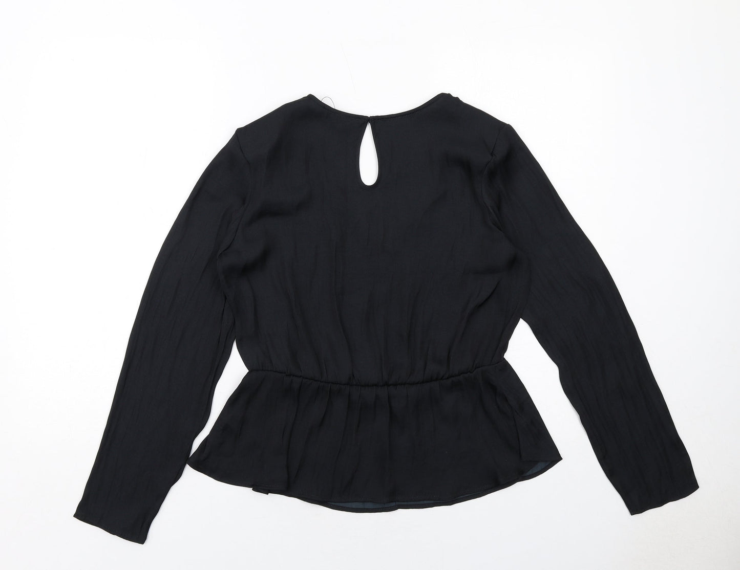 Womens UK Size 10 Marks and Spencer Black Basic Blouse