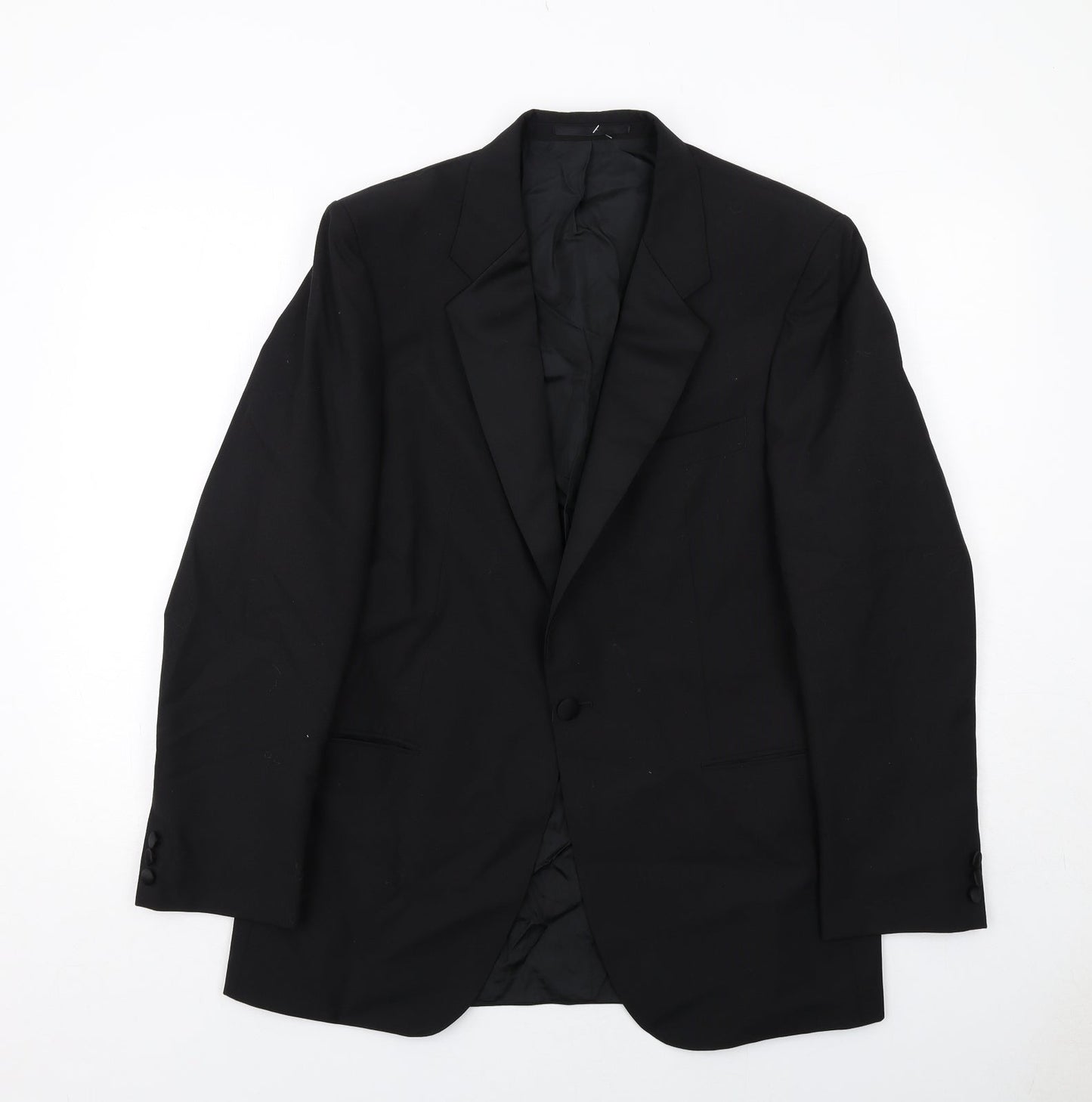 Mens UK Size 40 St Michael Regular Black Suit Tuxedo
