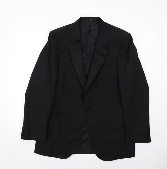 Mens UK Size 40 St Michael Regular Black Suit Tuxedo