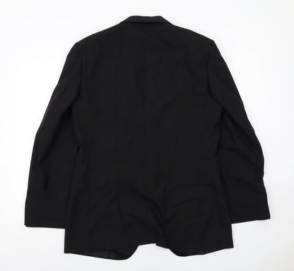 Mens UK Size 40 St Michael Regular Black Suit Tuxedo