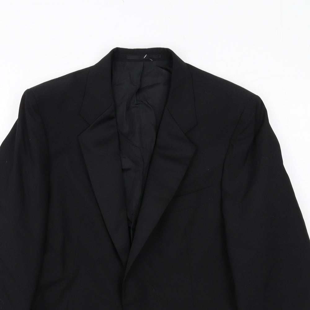Mens UK Size 40 St Michael Regular Black Suit Tuxedo