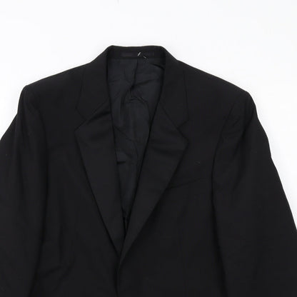 Mens UK Size 40 St Michael Regular Black Suit Tuxedo