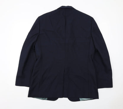 Golden Bear Mens Blue Polyester Jacket Suit Trousers Size 42 Regular