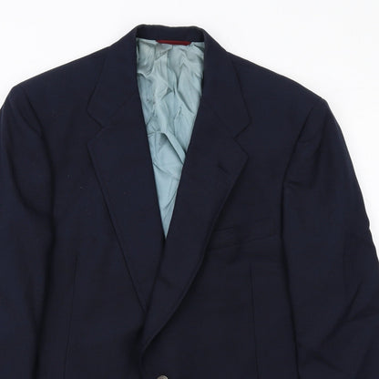 Golden Bear Mens Blue Polyester Jacket Suit Trousers Size 42 Regular
