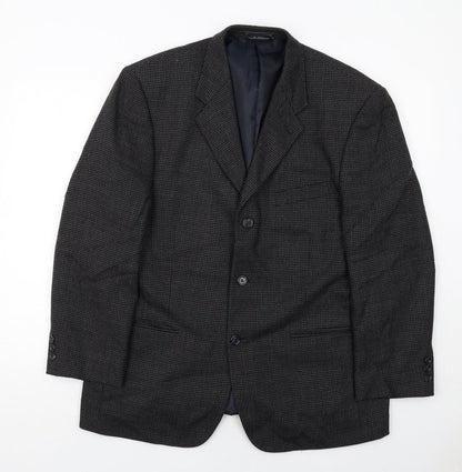 Bert Pultizer Mens Grey Wool Jacket Suit Jacket Size 42 Regular