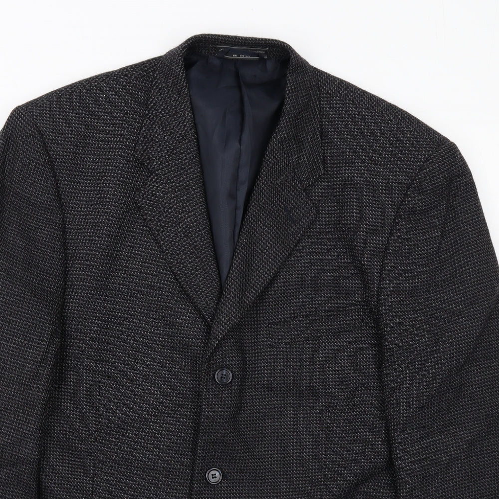 Bert Pultizer Mens Grey Wool Jacket Suit Jacket Size 42 Regular
