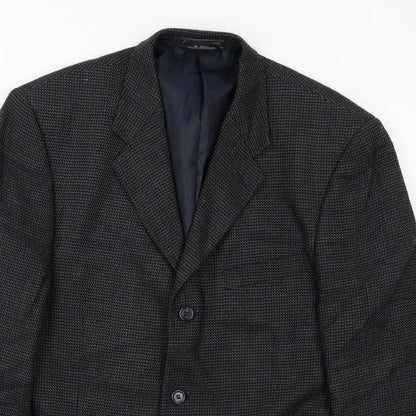 Bert Pultizer Mens Grey Wool Jacket Suit Jacket Size 42 Regular