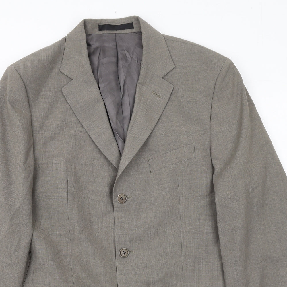 Mens UK Size 40 Marks and Spencer Regular Grey Suit Jacket