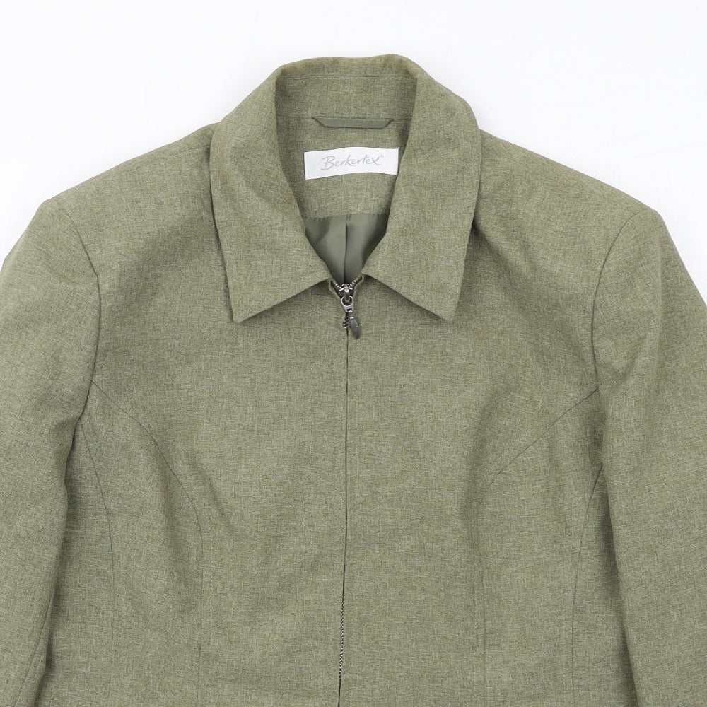 Womens UK Size 16 Berkertex Green Jacket