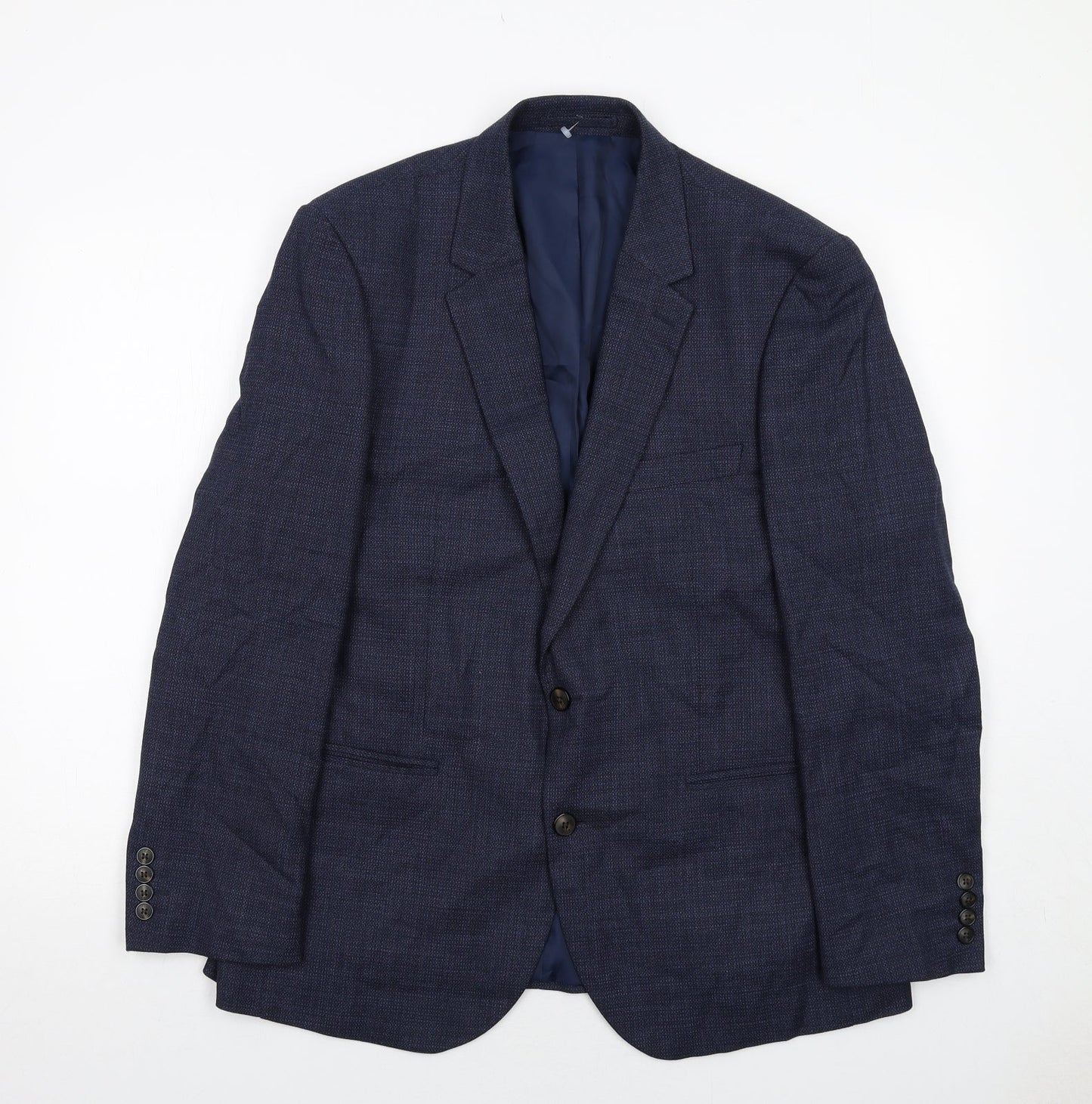 Mens UK Size 42 Marks and Spencer Regular Blue Suit Jacket