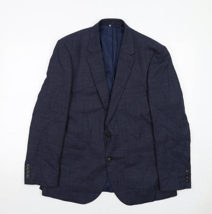 Mens UK Size 42 Marks and Spencer Regular Blue Suit Jacket