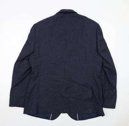 Mens UK Size 42 Marks and Spencer Regular Blue Suit Jacket