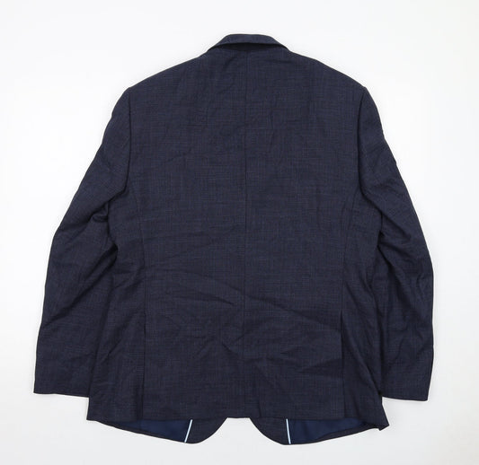 Mens UK Size 42 Marks and Spencer Regular Blue Suit Jacket