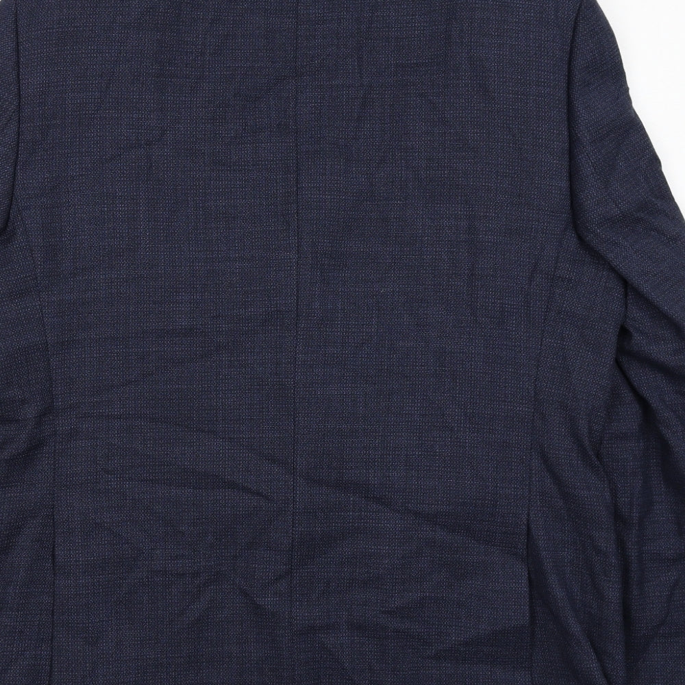 Mens UK Size 42 Marks and Spencer Regular Blue Suit Jacket