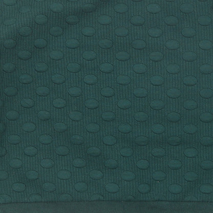 Louche Womens Green Polka Dot Polyester Pullover Sweatshirt Size 8 Pullover