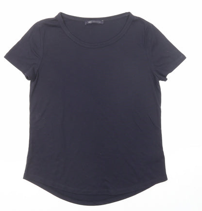 Womens UK Size 8 Marks and Spencer Blue Basic T-Shirt