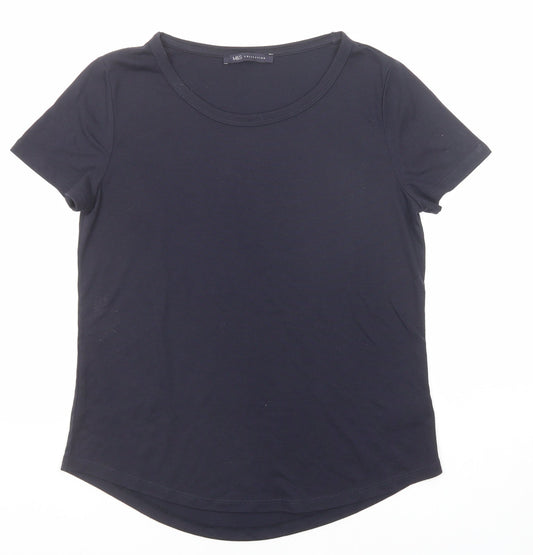 Womens UK Size 8 Marks and Spencer Blue Basic T-Shirt