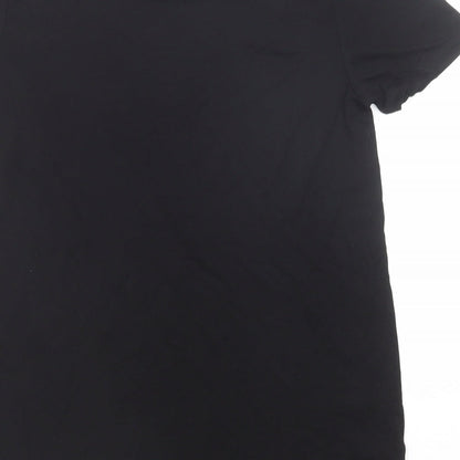 Womens UK Size XS Oasis Black Basic T-Shirt