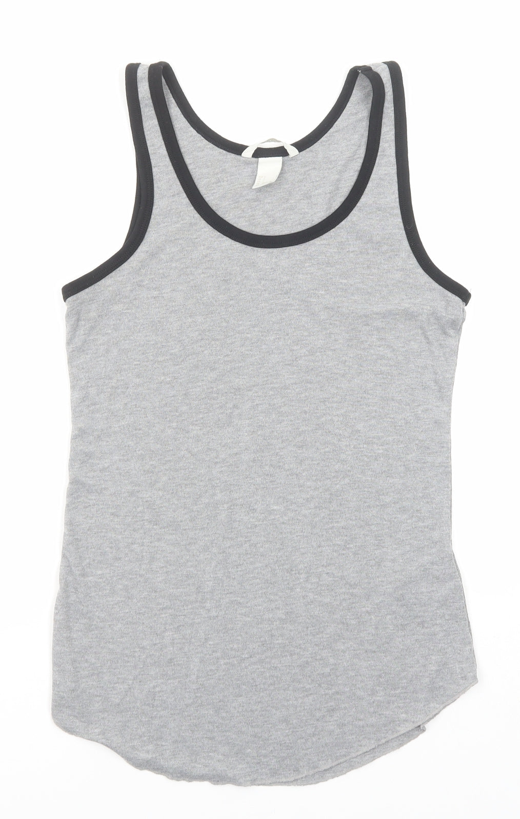 Womens UK Size S H&M Grey Basic Tank