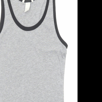 Womens UK Size S H&M Grey Basic Tank