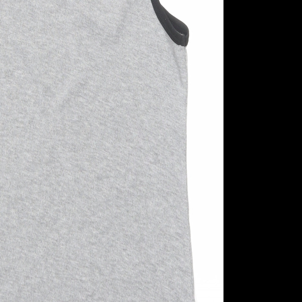 Womens UK Size S H&M Grey Basic Tank