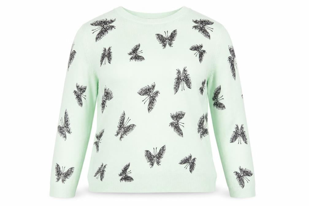 Womens UK Size 12 Marks and Spencer Green Pullover Jumper