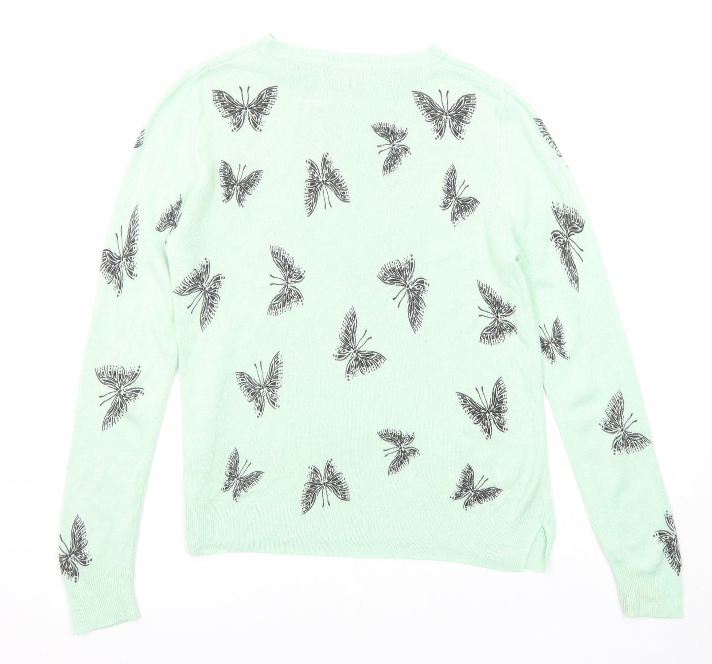 Womens UK Size 12 Marks and Spencer Green Pullover Jumper