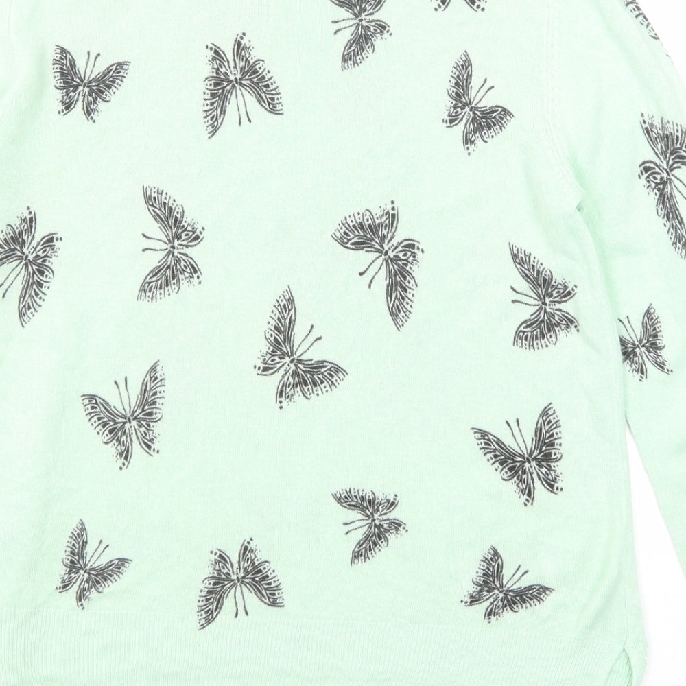 Womens UK Size 12 Marks and Spencer Green Pullover Jumper