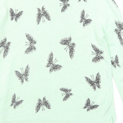 Womens UK Size 12 Marks and Spencer Green Pullover Jumper