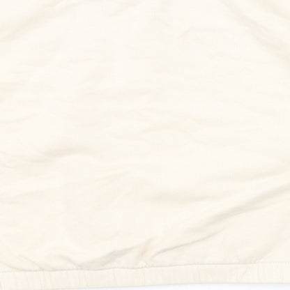 Marks and Spencer Girls Beige Cotton Pullover Sweatshirt Size 9-10 Years Pullover - Side Stripe Detail