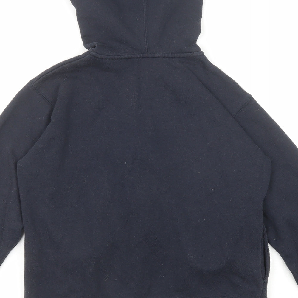 Reebok Boys Blue Polyester Full Zip Hoodie Size XL Zip