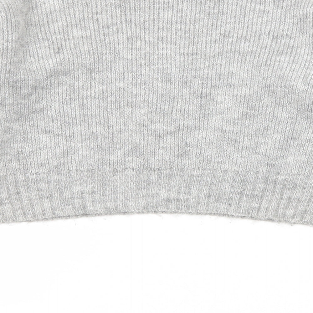 Womens UK Size S PRETTYLITTLETHING Grey Pullover Jumper