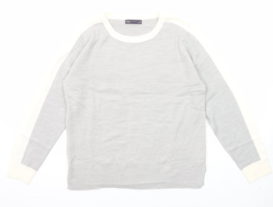 Womens UK Size 14 Marks and Spencer Grey Pullover Jumper
