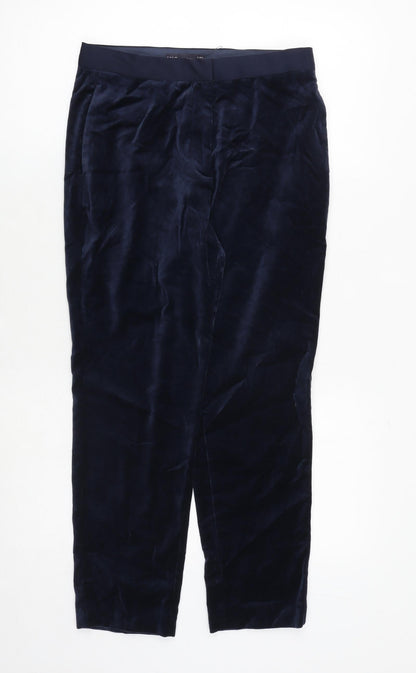 Womens UK Size 8 Marks and Spencer Regular Fit  Blue Trousers