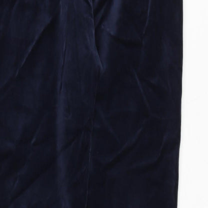 Womens UK Size 8 Marks and Spencer Regular Fit  Blue Trousers