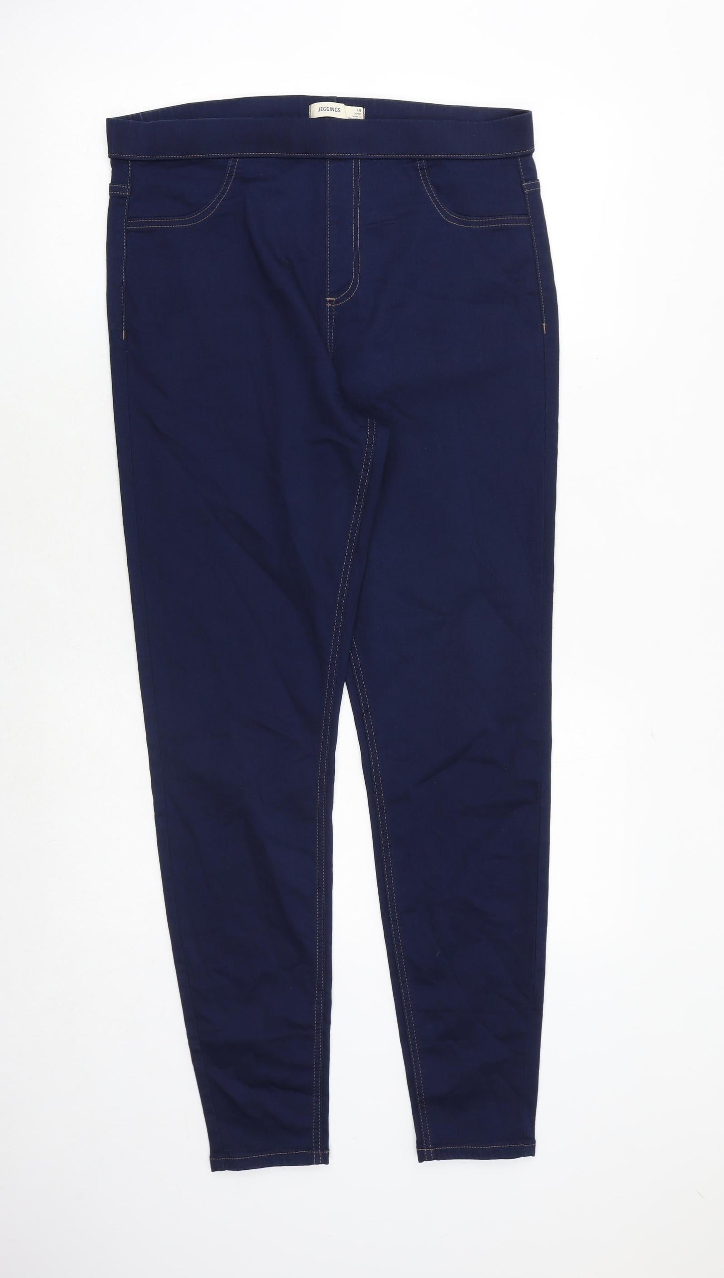 Womens UK Size 14 Marks and Spencer Regular Fit Jegging Blue Jeans