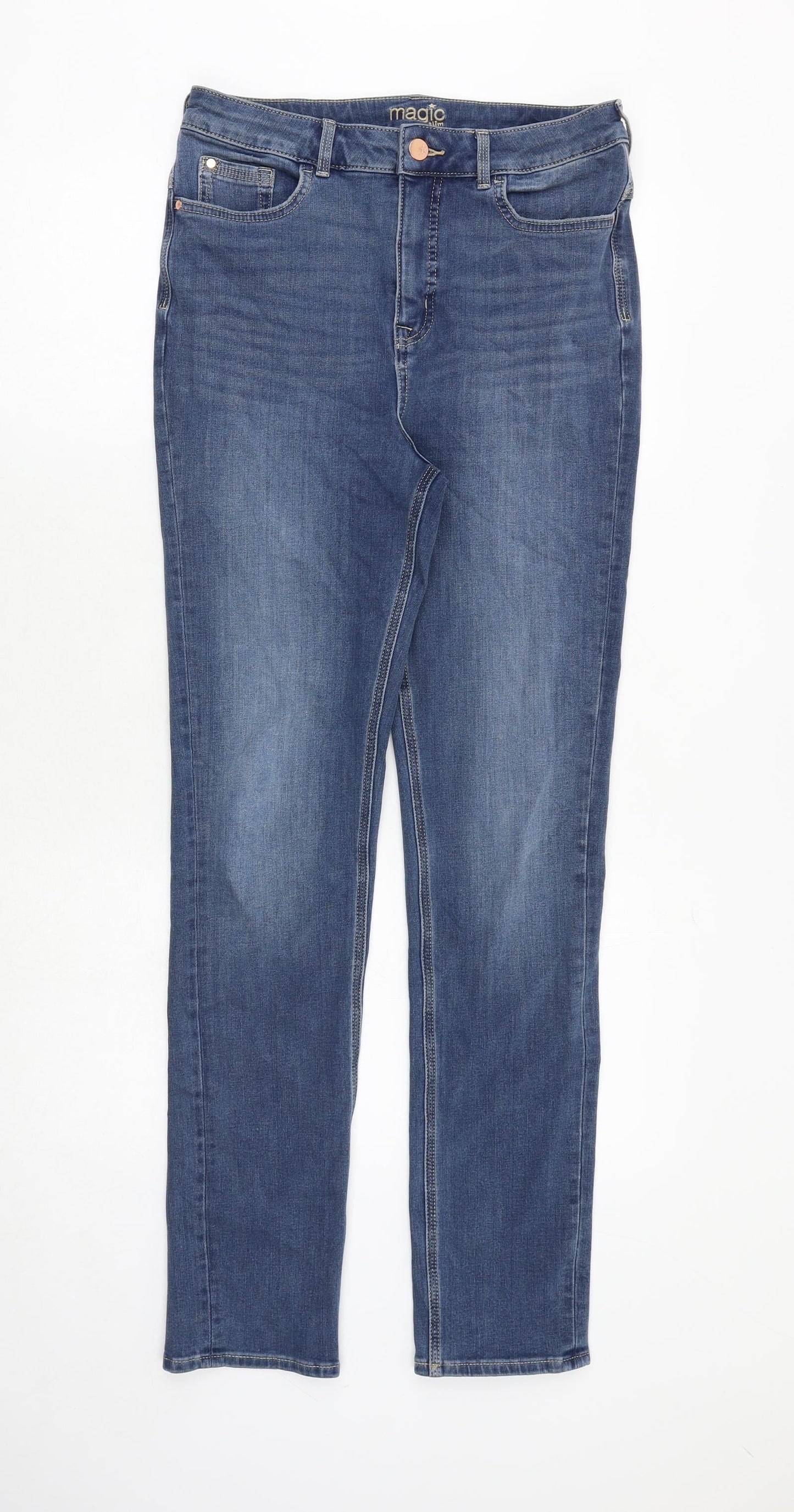 Womens UK Size 30 in Marks and Spencer Regular Fit Skinny Blue Jeans