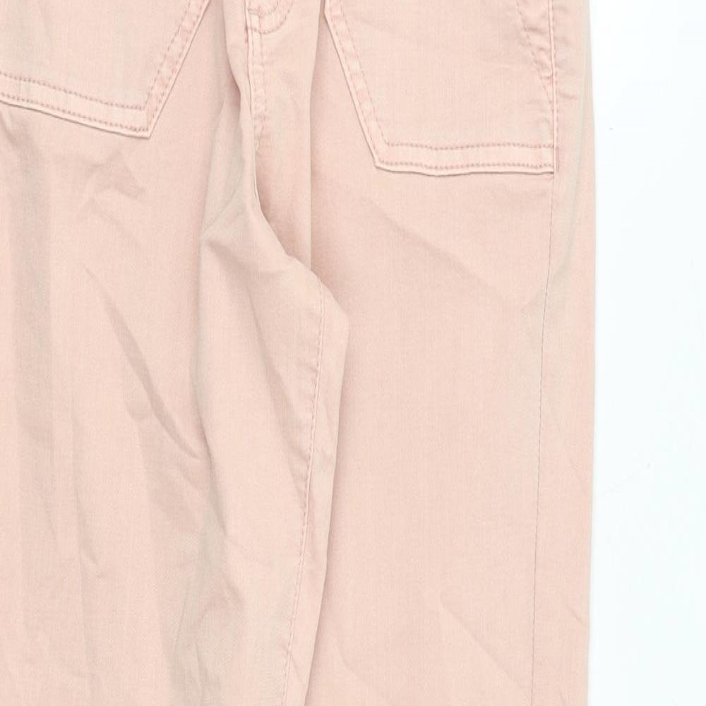 Womens UK Size 6 Marks and Spencer Regular Fit Tapered Pink Jeans
