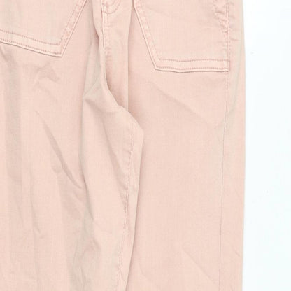 Womens UK Size 6 Marks and Spencer Regular Fit Tapered Pink Jeans