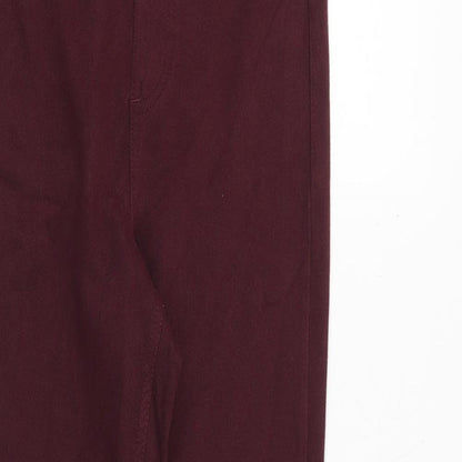 Marks and Spencer Womens Red Cotton Jegging Jeans Size 6 Regular